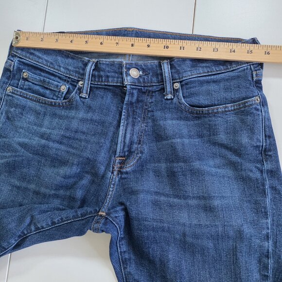 Abercrombie & Fitch Jeans Men 31 x 30 Blue Rustin Athletic Slim Cotton Stretch - Picture 4 of 16